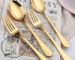 کرایه سرویس قاشق و چنگال طلایی برای پذیرایی لوکس