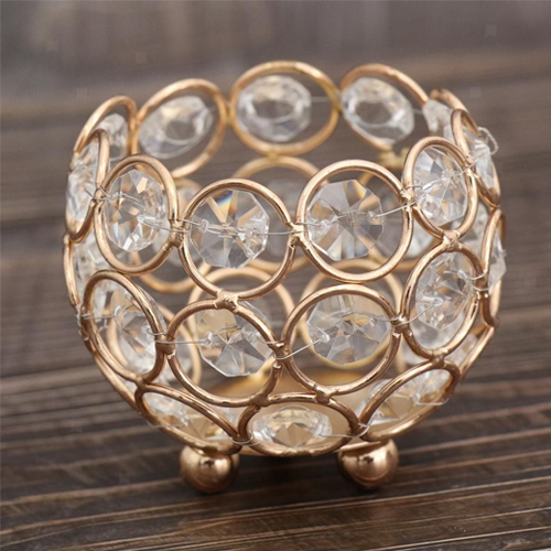 کرایه شات شمع‌ کریستال طلایی، درخشش ظریف مراسم