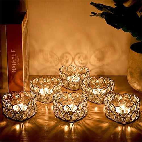 کرایه شات شمع‌ کریستال طلایی، درخشش ظریف مراسم